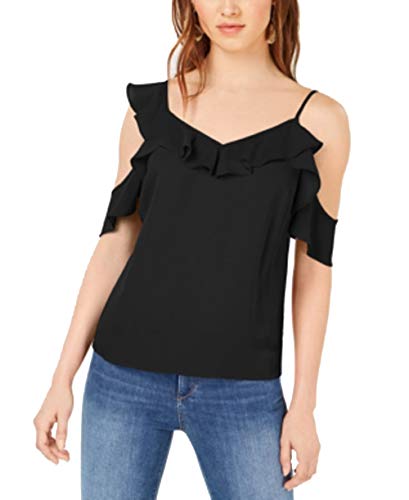 Bar III Asymmetrical Cold Shoulder Top