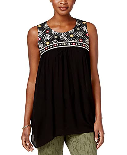 Style & Co Petite Embroidered Top