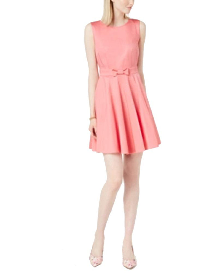 Bow-Detail Fit & Flare Dress