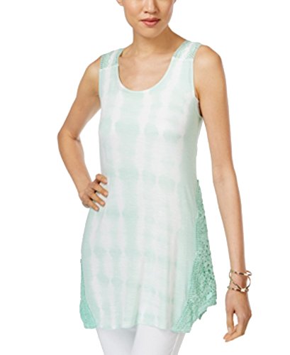 Style & Co. Sleeveless Crochet-Trim Top