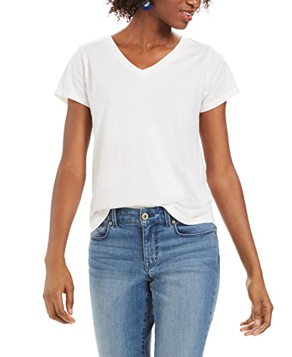 Style & Co Plus Size Solid Burnout T-Shirt
