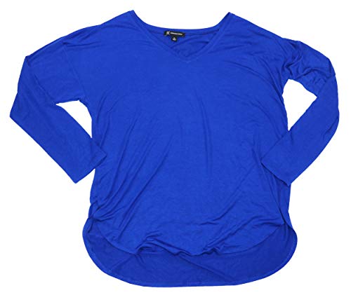 I.N.C. Plus Size V-Neck Curved-Hem T-Shirt