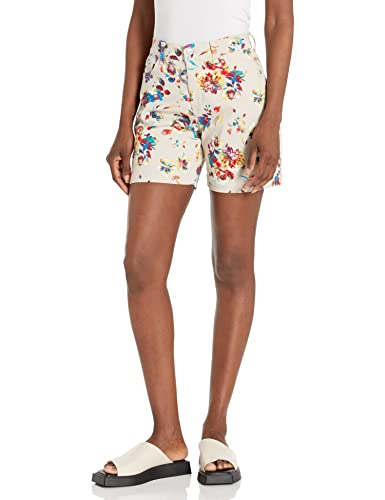 Gloria Vanderbilt Floral-Print Amanda Denim Shorts