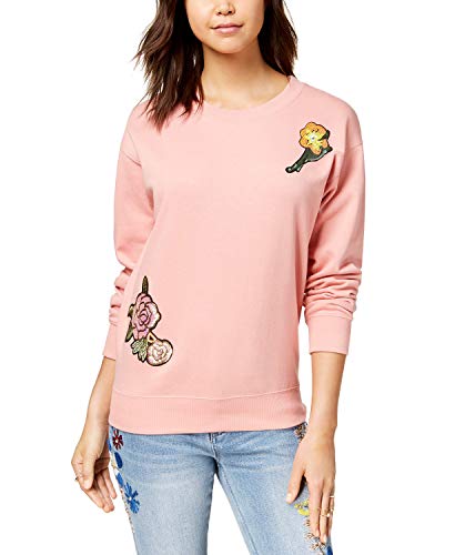Juniors' Sequin Applique Sweatshirt