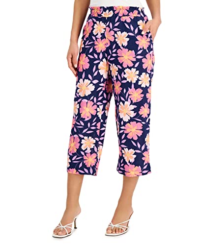 Charter Club Petite Linen Cropped Pants