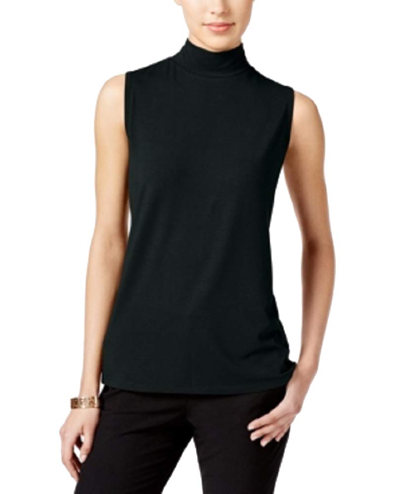 Charter Club Petite Mock-Neck Shell