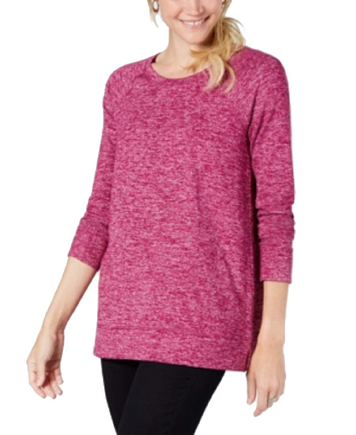 Style & Co Melange Raglan Sleeve Knit Top
