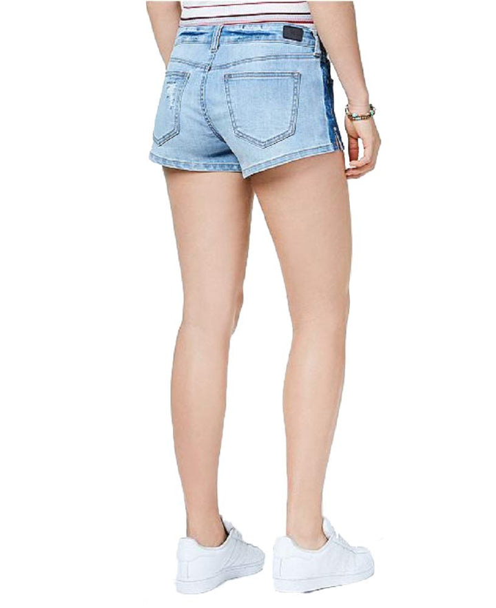 Celebrity Pink Juniors Ripped Denim Shorts