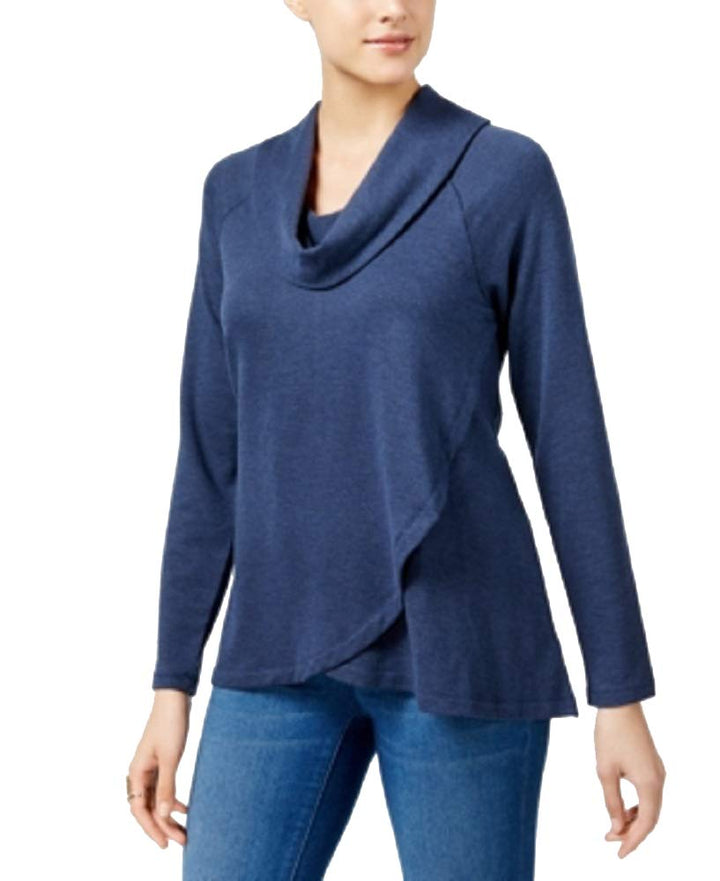 Cowl-Neck High-Low Tunic