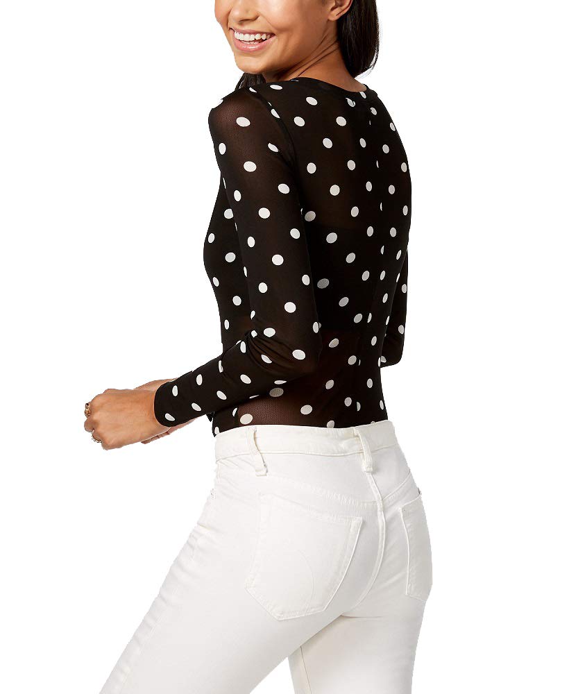 Material Girl Juniors Printed Mesh Bodysuit