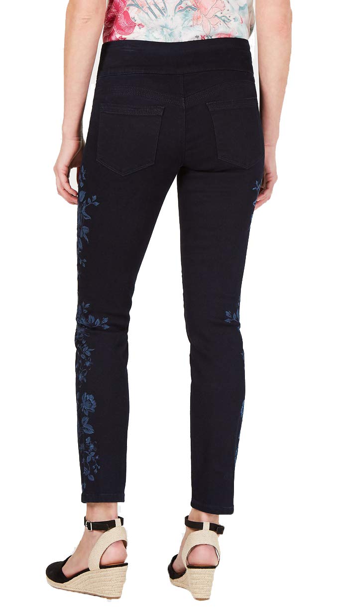 Floral-Print Skinny Jeans