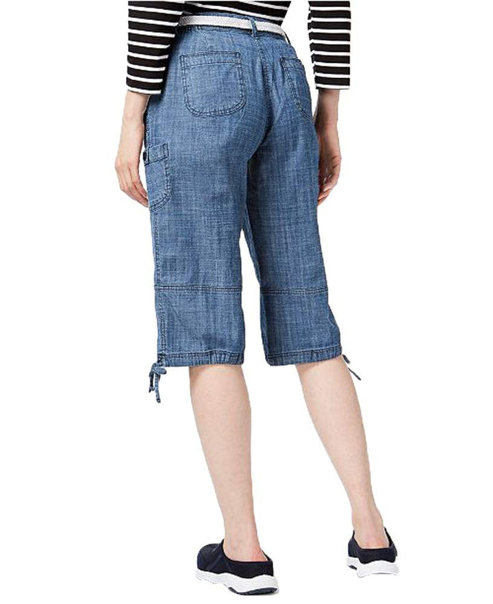 Karen Scott Petite Tie Hem Skimmers