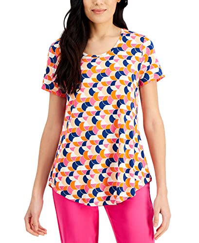 JM Collection Womens Printed Top