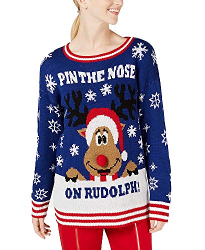 Ultra Flirt By Ikeddi Juniors Rudolph Reindeer Sweater