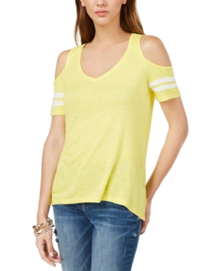 Cold Shoulder Varsity Top