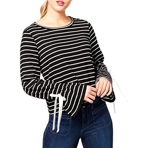 Maison Jules Striped Bell Sleeve Top