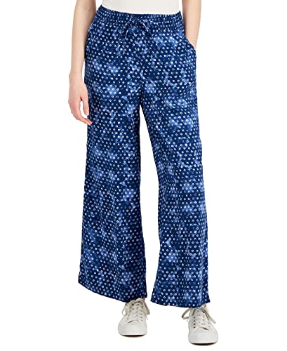 Style & Co Womens Tie Dyed Wide Leg Pants