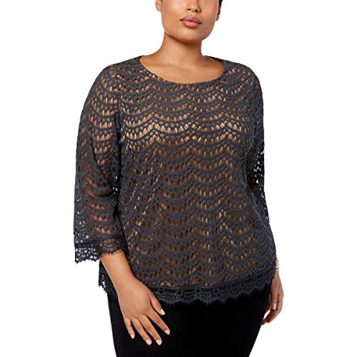 Charter Club Plus Size Lace Top