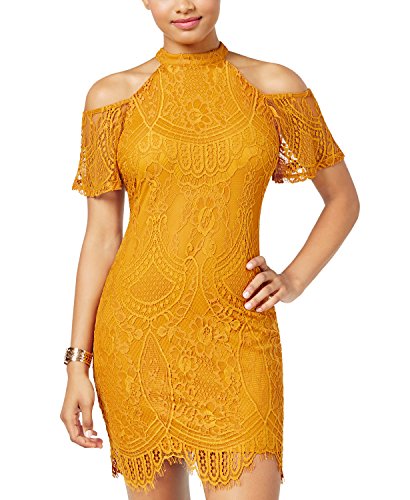 Material Girl Juniors Lace Cold Shoulder Dress
