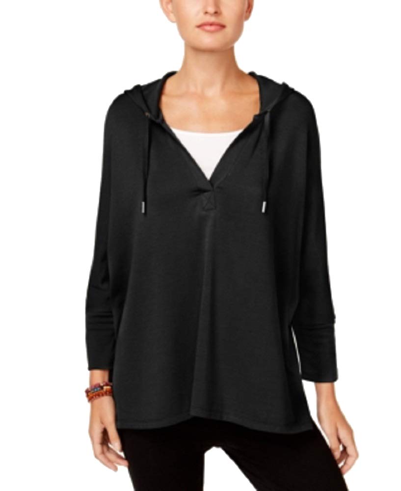 Petite 3/4-Sleeve Hooded Top