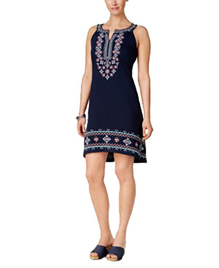 Style & Co Petite Embroidered Dress