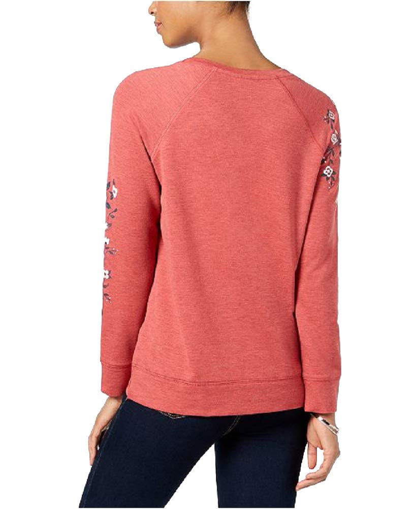 Style & Co Petite Placed Floral Print Sweatshirt