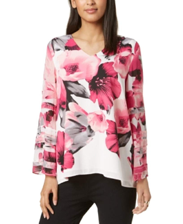Alfani Solid Layered Sleeve Top