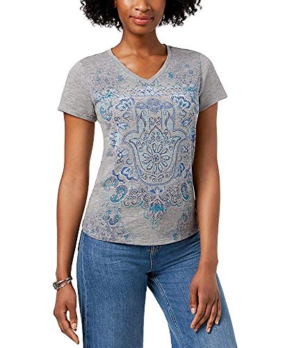 Style & Co Petite Hamsa Graphic T-Shirt