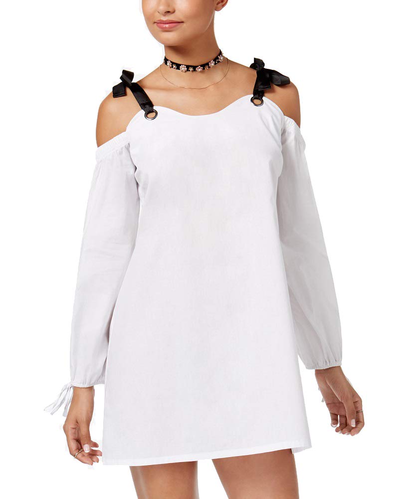 Ultra Flirt Juniors Cold Shoulder Shift Dress