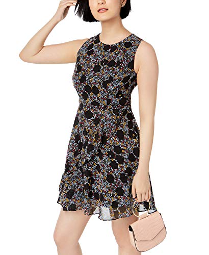 Maison Jules Printed Fit Flare Dress