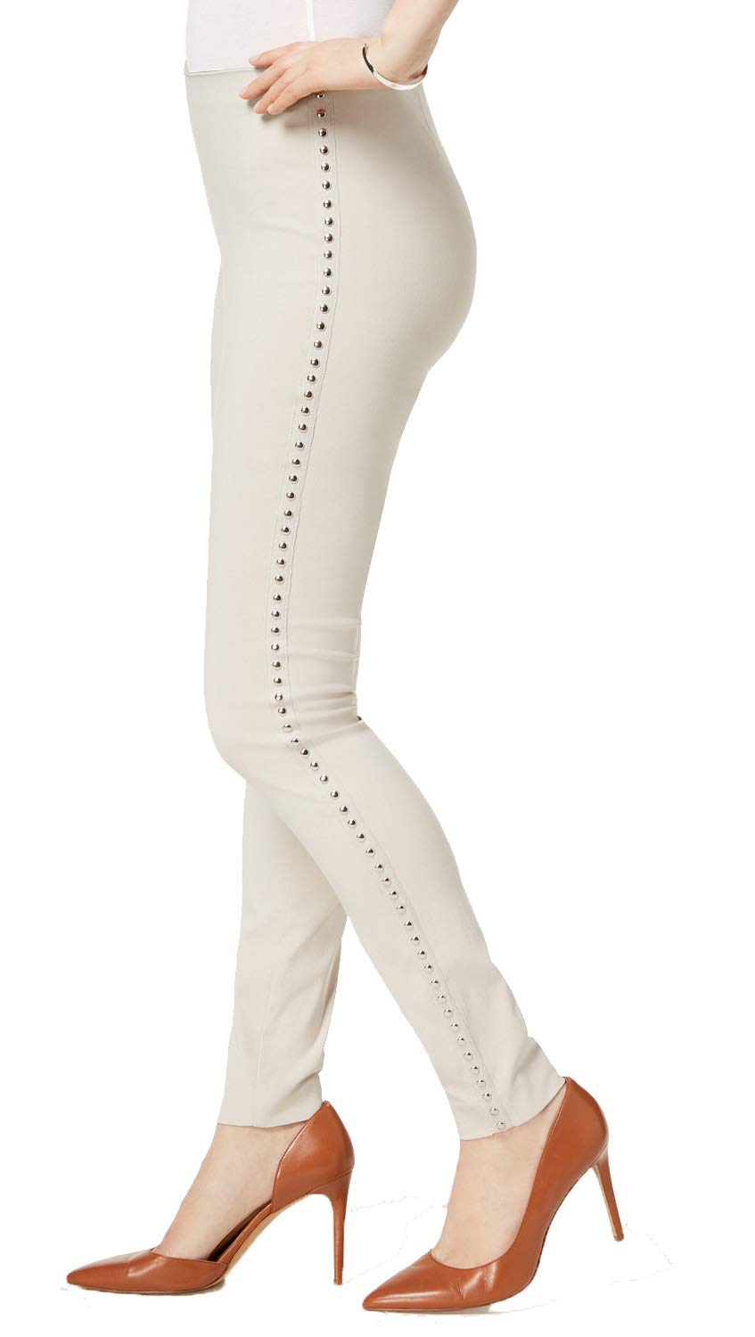 Studded Pull On Skinny Pants