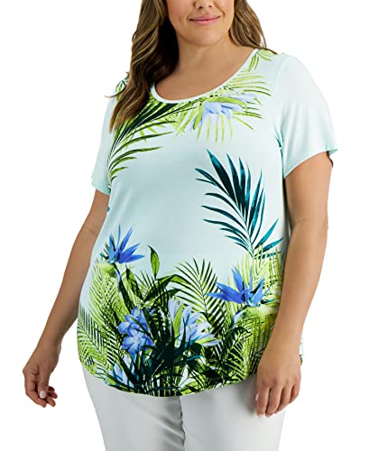 JM Collection Plus Size Oasis View Top