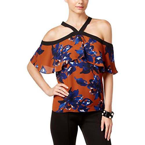 Inc International Concepts Petite Printed Cold-Shoulder Top