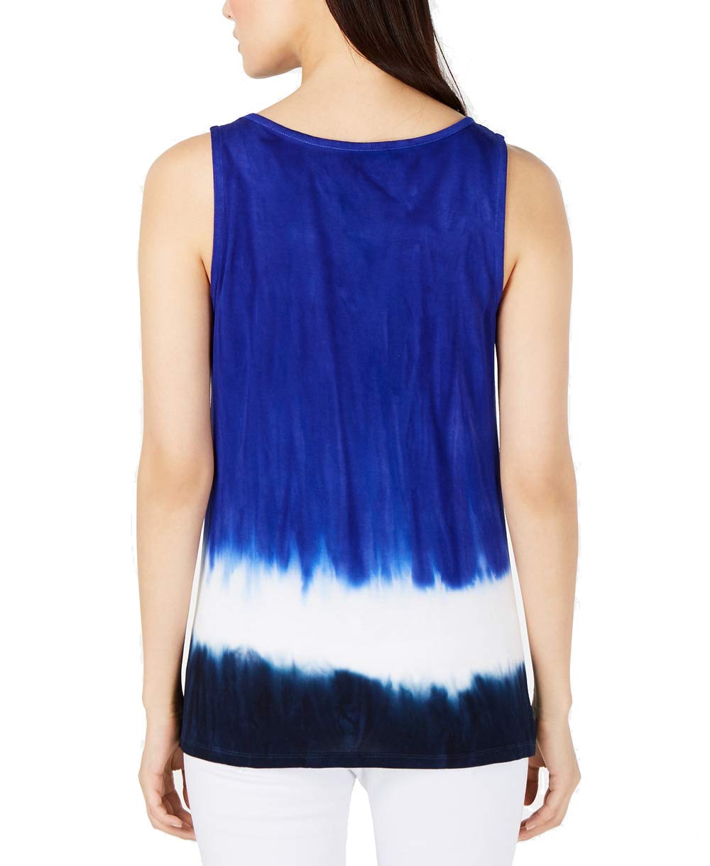 Tie Dye Keyhole Tank Top