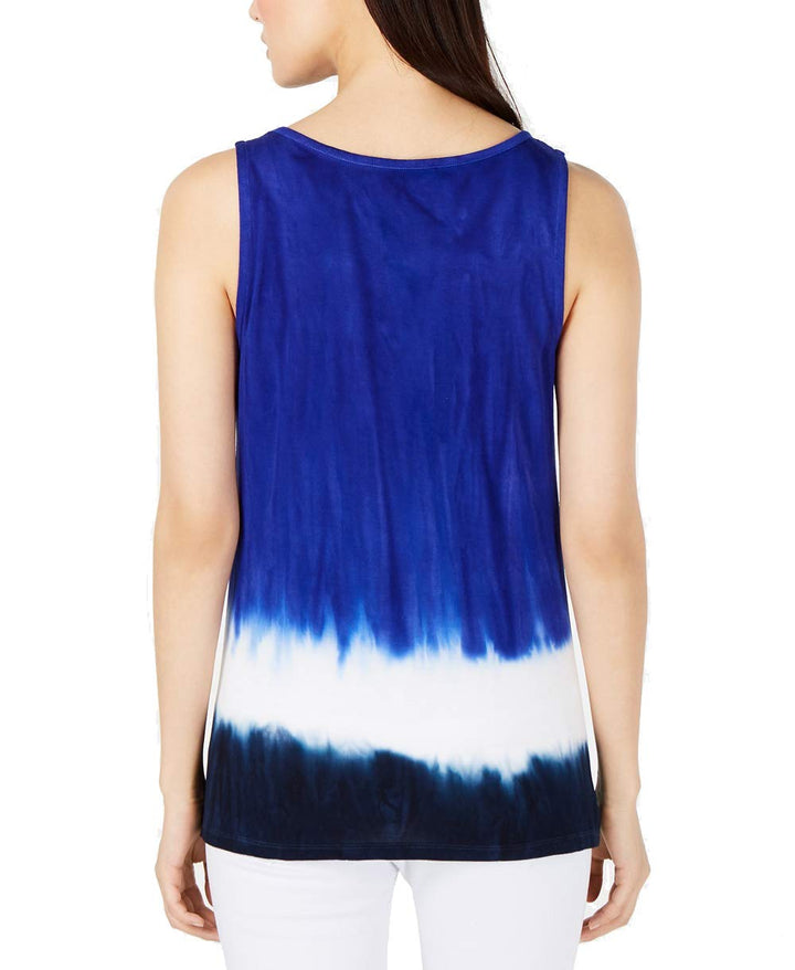 Tie Dye Keyhole Tank Top