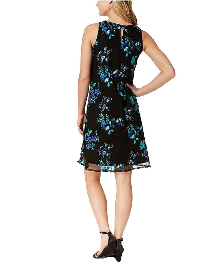 Charter Club Embroidered Swing Dress