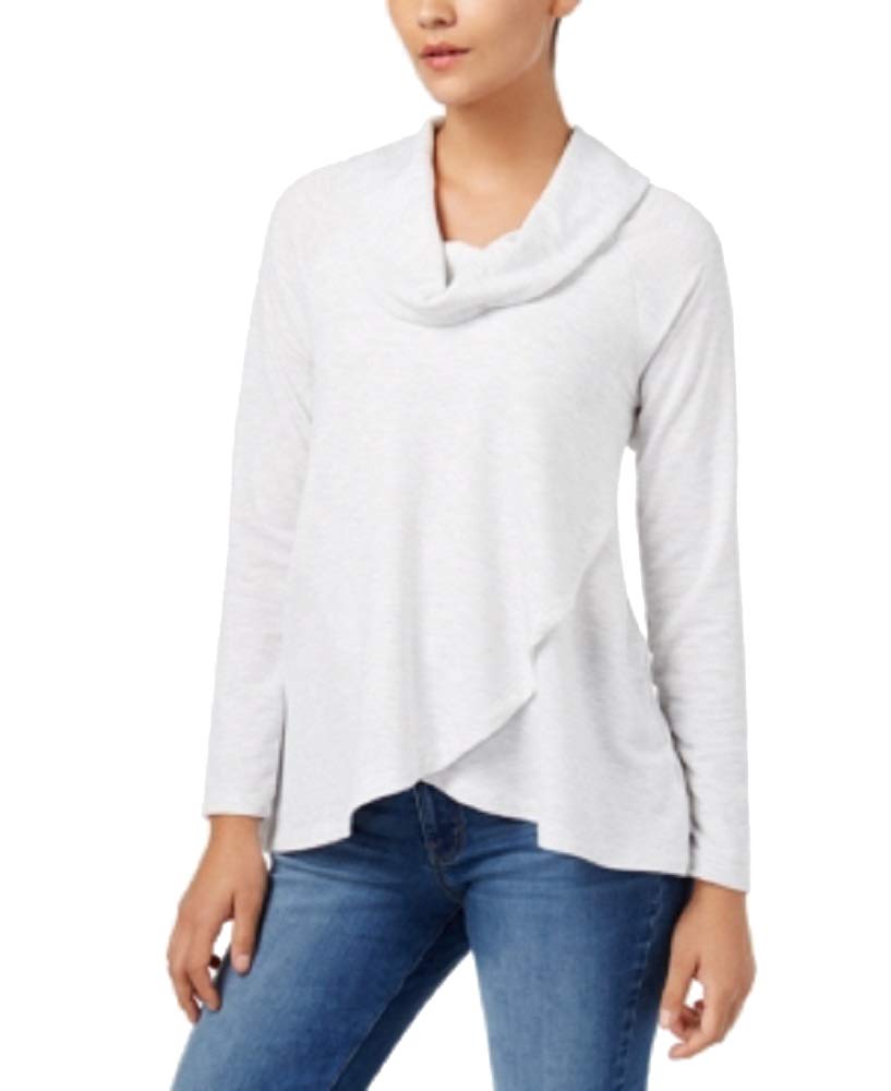Cowl-Neck High-Low Tunic