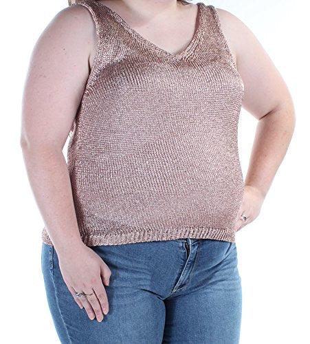 Bar III Metallic Sweater Tank Top