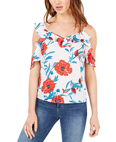 Bar III Asymmetrical Cold Shoulder Top