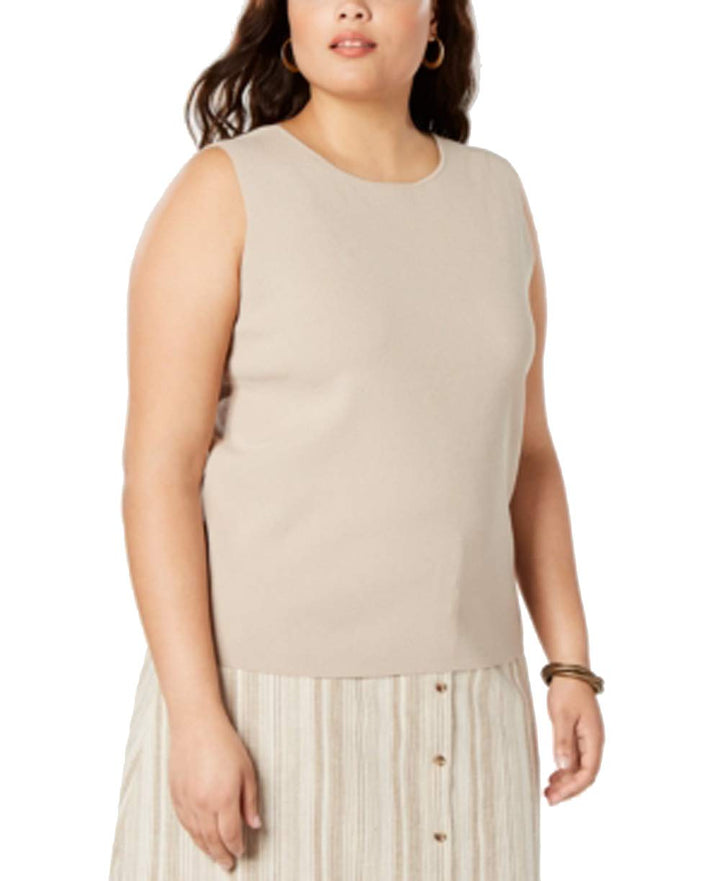 Trendy Plus Size Scoop-Neck Sweater