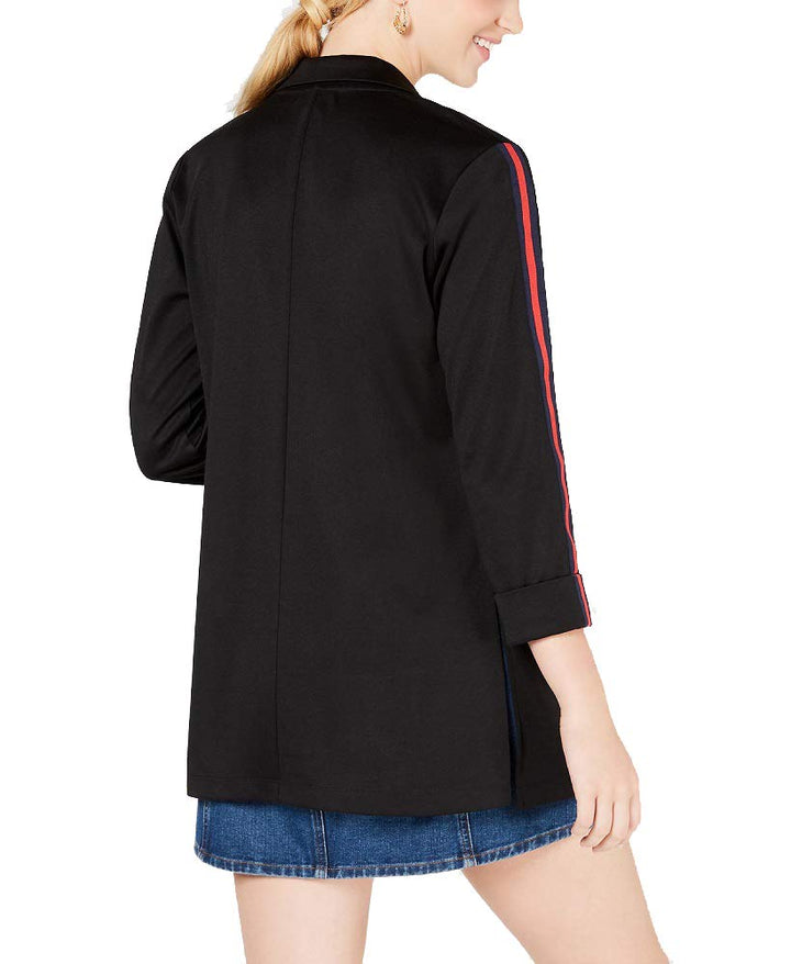 Almost Famous Juniors Stripe Sleeved Jacket