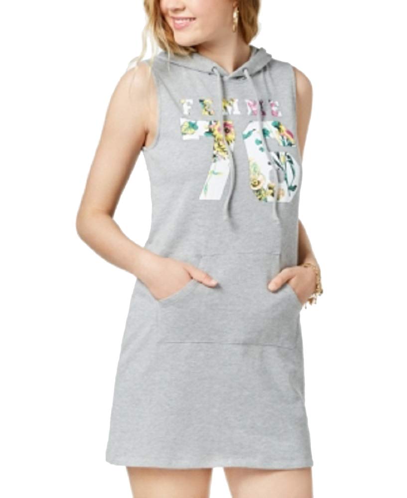 Juniors' Printed Hoodie Dress