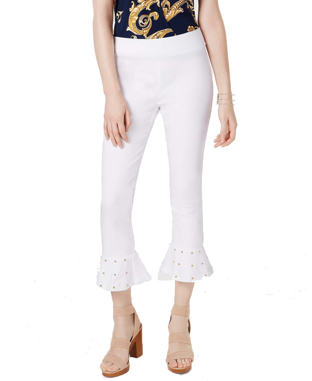 Studded Ruffle Hem Pants