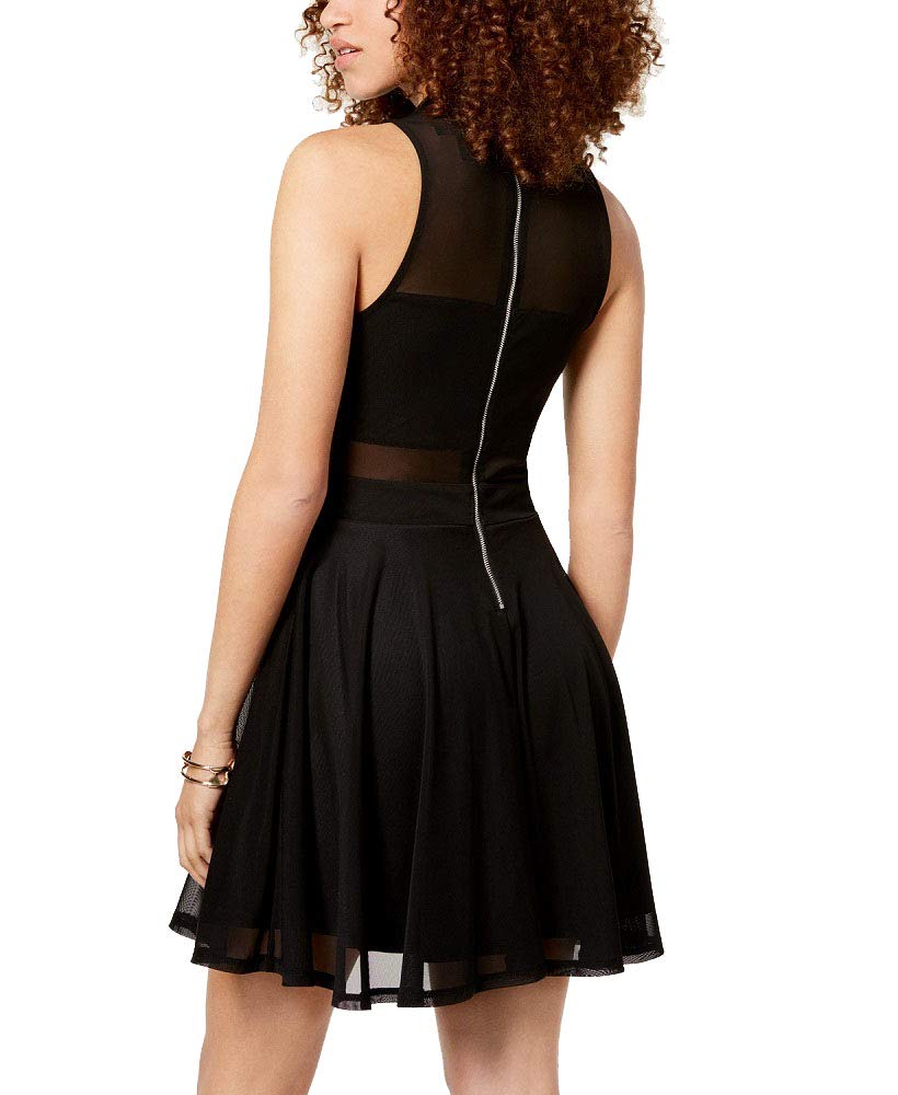 Material Girl Juniors Mesh Fit Flare Dress