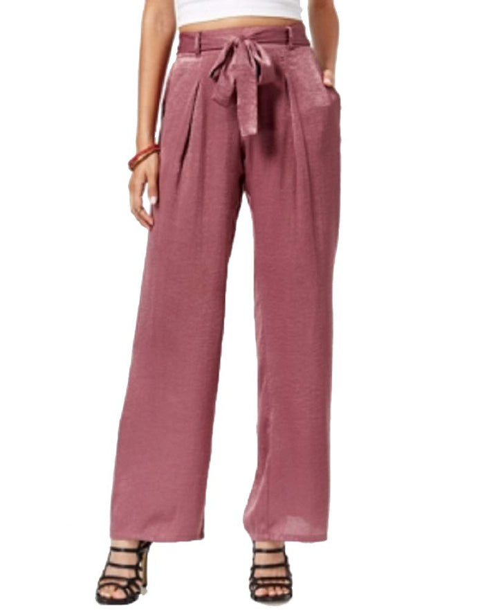 Juniors Hammered Satin Palazzo Pants