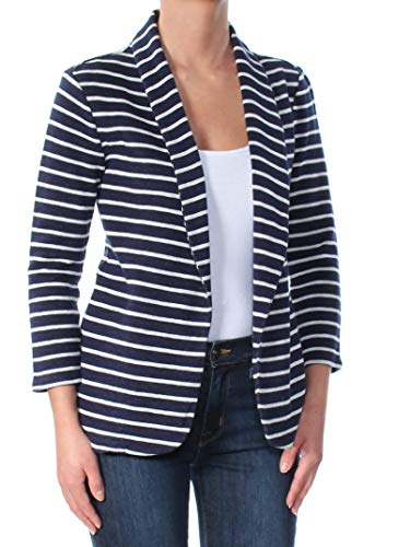 Maison Jules Striped Knit Blazer