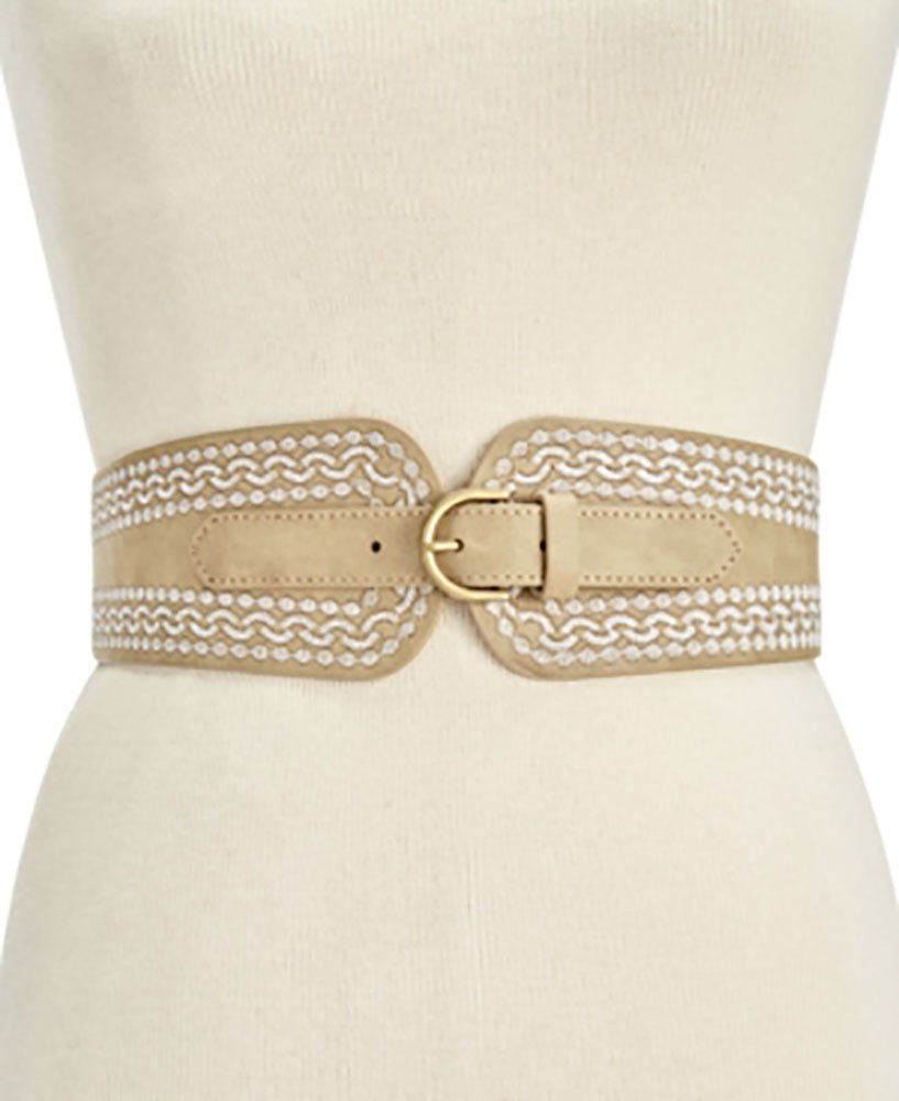 INC International Concepts Embroidered Stretch Belt