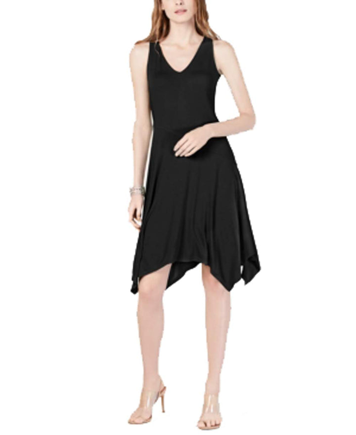 Sleeveless Asymmetrical Hem Dress