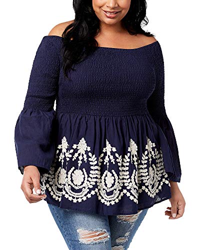 Say What Trendy Plus Size Cotton Off The Shoulder Top
