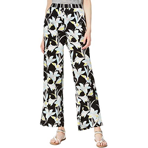Bar III Printed Wide Leg Pull On Pants